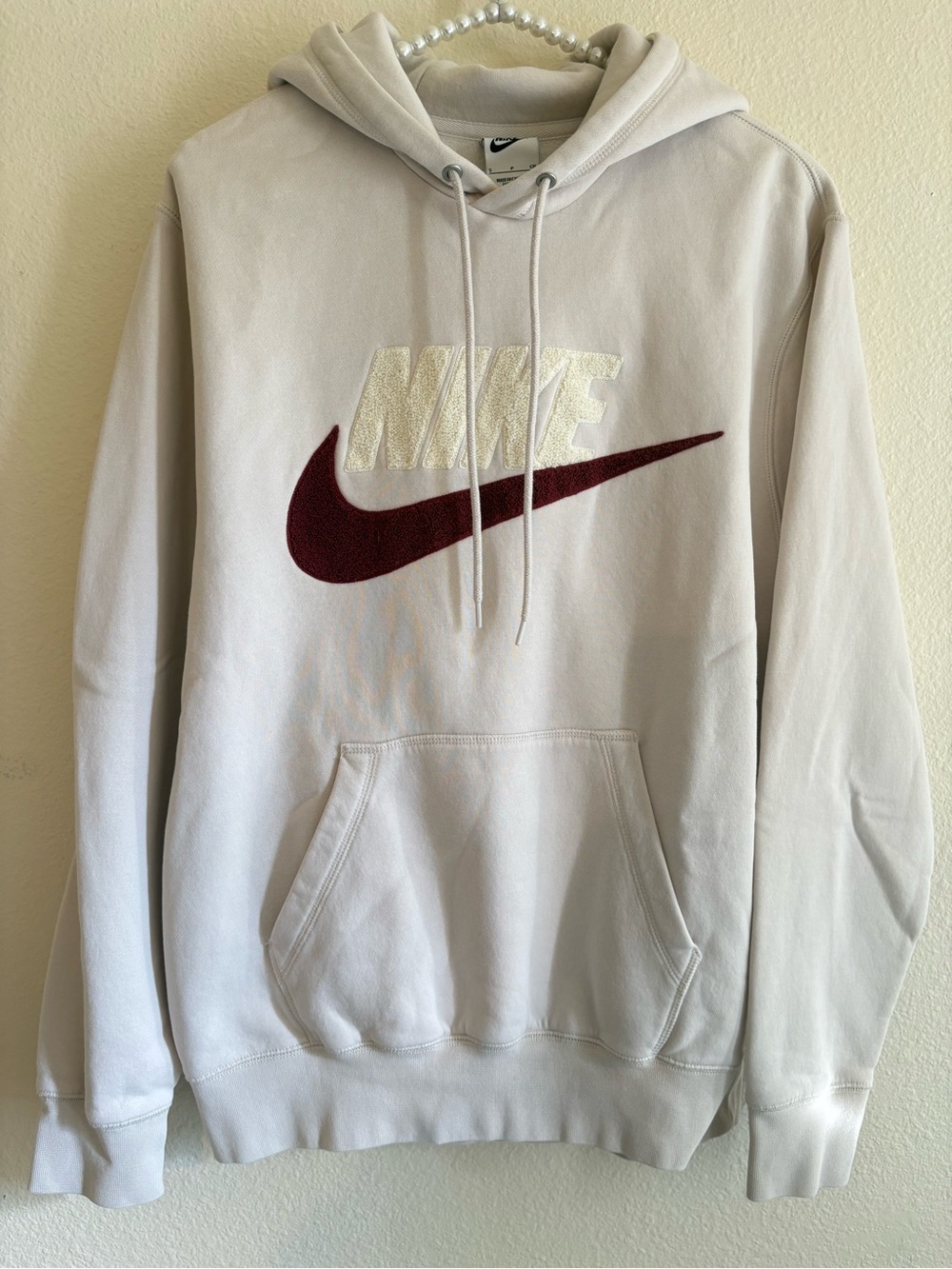 Nike Men’s Club Fleece Pullover Lt Orewood Brown size Small